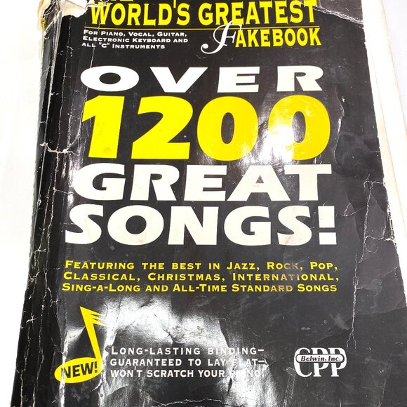The Worlds Greatest Fakebook, Over 1200 Great Songs, by CPP/Belwin Inc. - Picture 2 of 6
